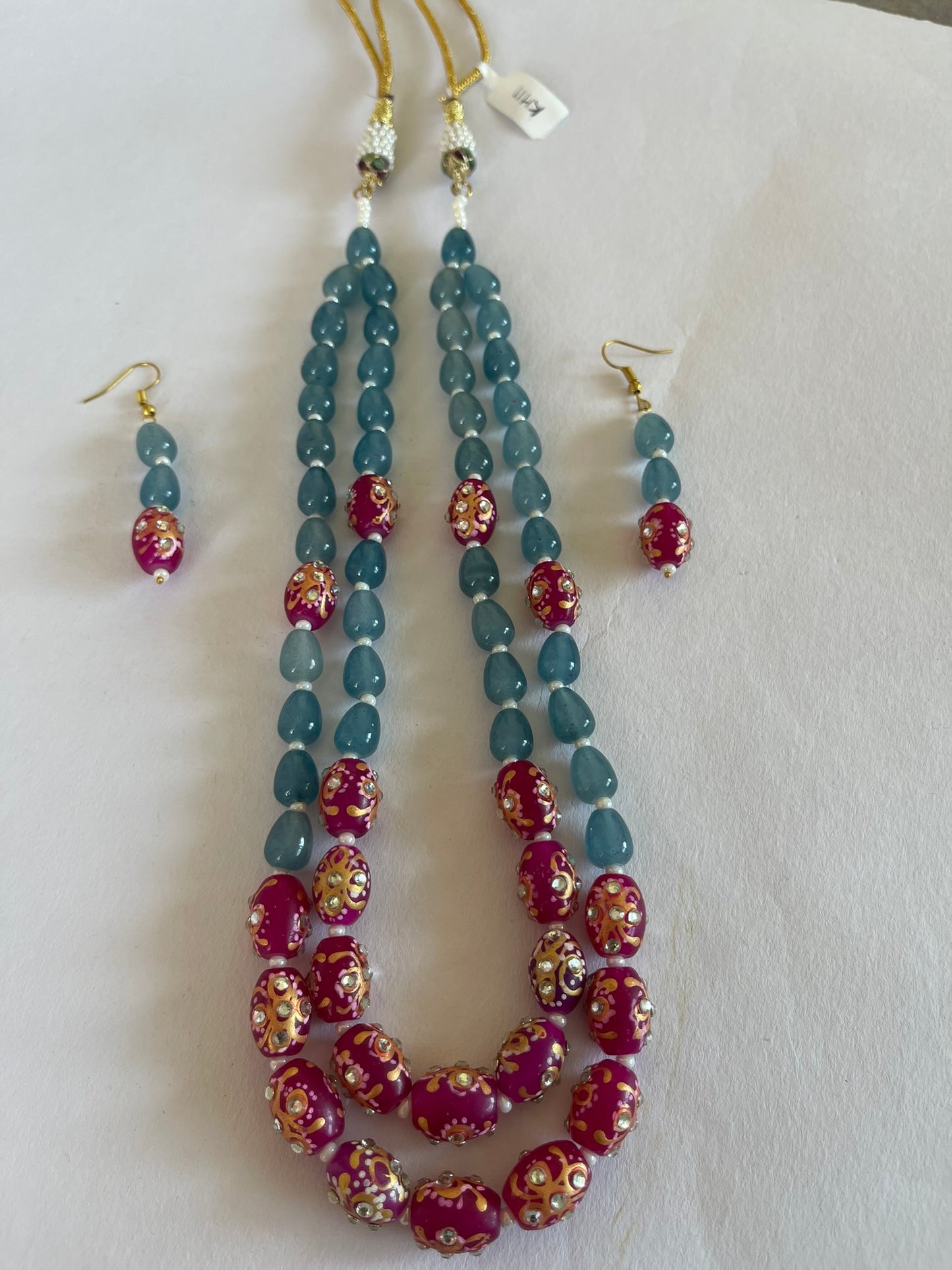 Beads Set - Gray & Pink