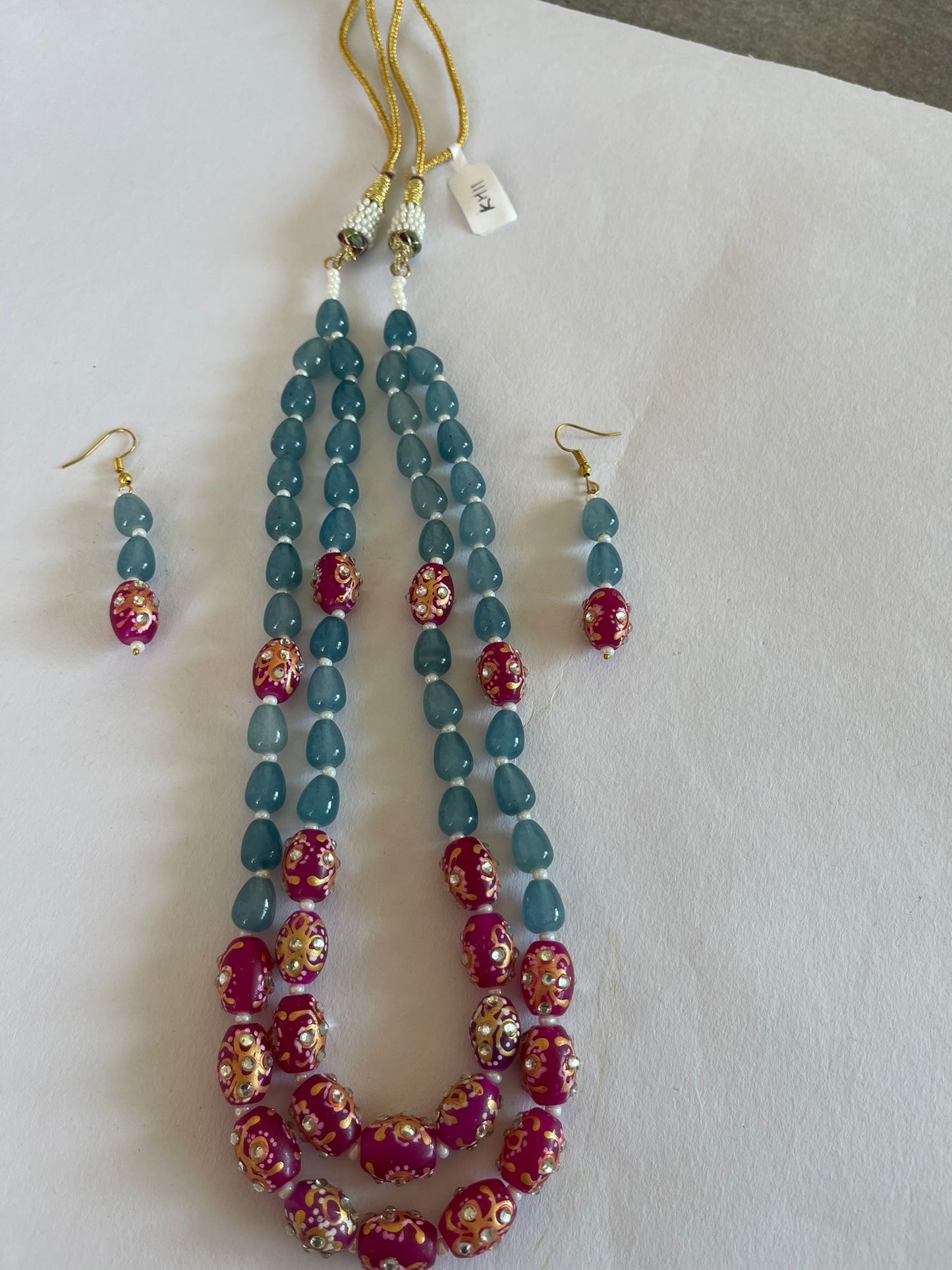 Beads Set - Gray & Pink