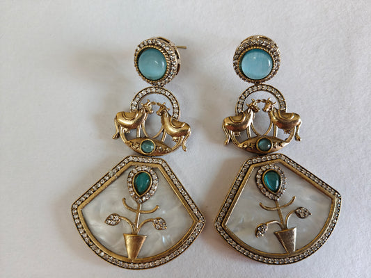 Stone earrings