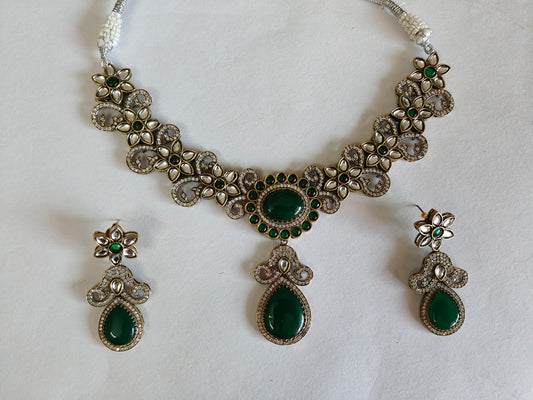 Green Kundan Necklace